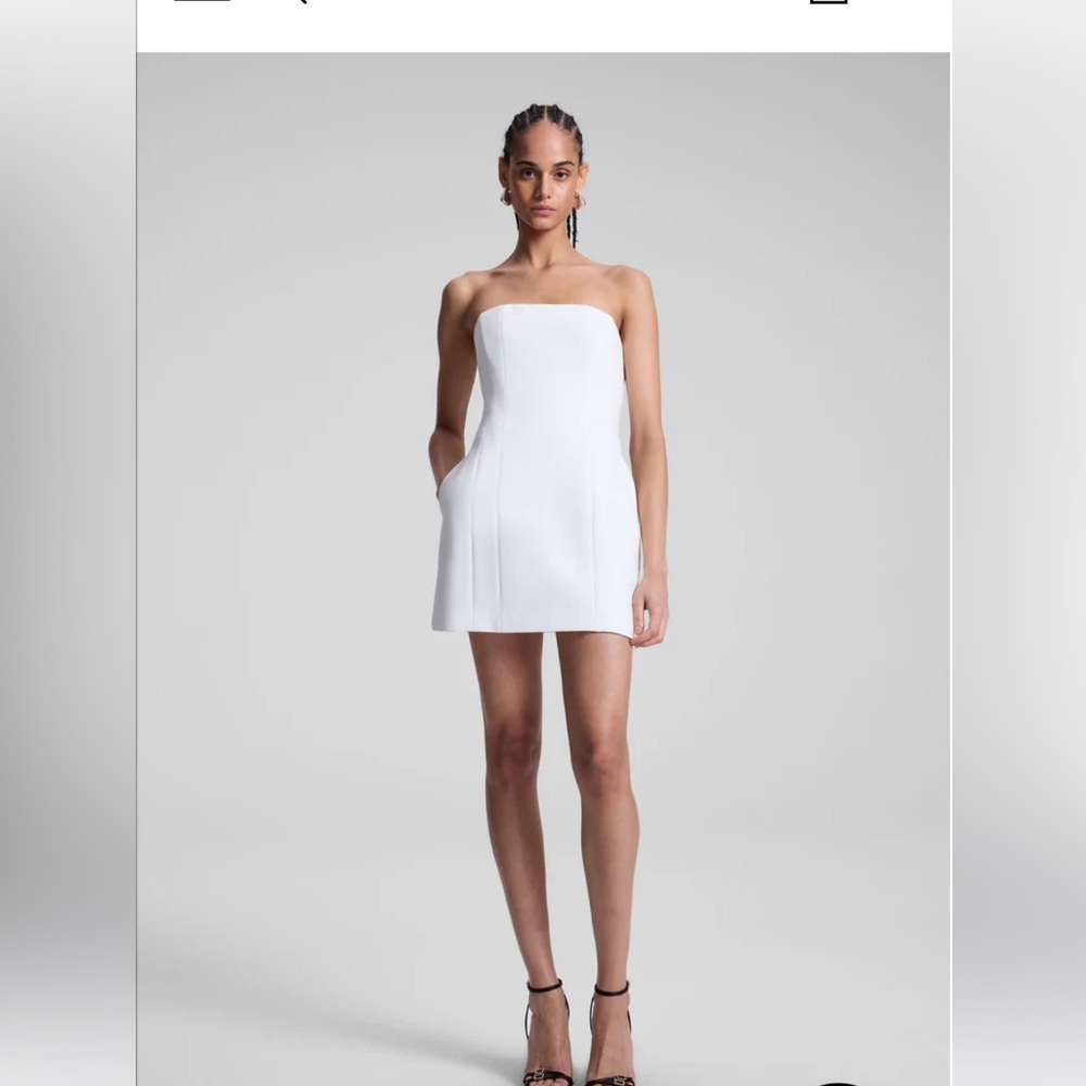 A.L.C. Elsie Strapless Mini Dress in linen